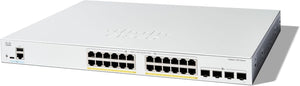 Cisco Catalyst 1300-24FP-4X Managed Switch, 24 Port GE, Full PoE, 4x10GE SFP+&nbsp; (C1300-24FP-4X)