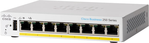 Cisco CBS250-8PP-D-EU - Cisco Business 250 Series Smart Switches Networking Switches JS Bazar