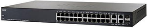 SG300-28PP-K9-EU - Cisco 300 Series Managed Switches, 26 10/100/1000 ports (24 PoE+ ports with 180W power budget), 2 combo mini-GBIC ports, EU