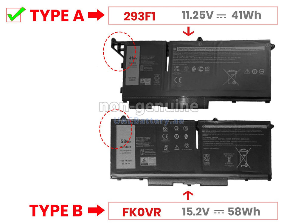 11.25V 41Wh New 293F1 Laptop Power Battery Notebook Original For Dell Latitude 13 7330 01VX5 404T8 51R71 8WRCR M69D0 - JS Bazar