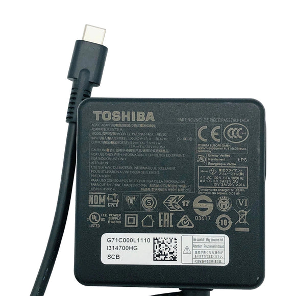Toshiba 45W 15V 2.25A PA5279U PA5279U-1ACA AC Adapter for Portege X20W-D X30-D