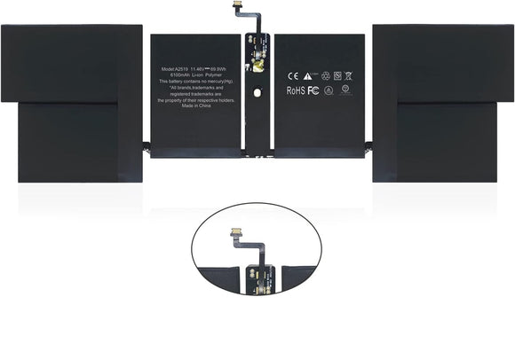 Original MacBook Battery For Apple Macbook A2519 11.47V 69.6WH Laptop Batteries JS Bazar