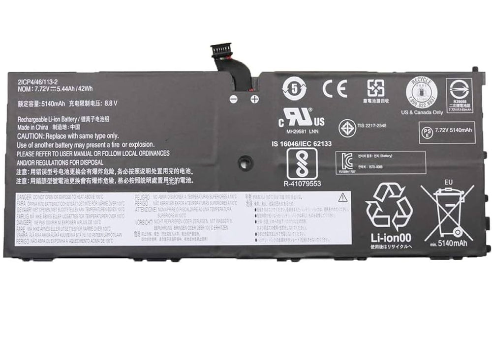 L16L4P91 01AV454 L16M4P91 L16S4P91 SB10K97599 5B10W13919 Laptop Battery Compatible for Lenovo ThinkPad X1 Tablet 3rd Gen Series (7.72V 42Wh) Laptop Batteries JS Bazar