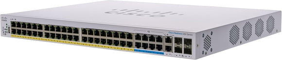 Cisco CBS350-48P-4G network switch Managed L2/L3 Gigabit Ethernet (10/100/1000) Silver Networking Switches JS Bazar
