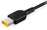 Lenovo 65W Slim Tip AC adapter with rectangular yellow connector
