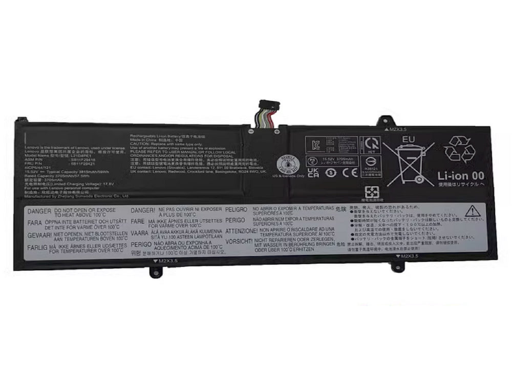 L21C4PE1 L21M4PE1 Laptop Battery for Lenovo Legion S7 15ACH6 Legion S7 16ARHA7 Legion S7 16IAH7 Series SB11F29419 5B11F29413 SB11F29415 5B11F29416 L21B4PE1 SB11F29417 5B11F29420 15.52V/99.99Wh 4-Cell Laptop Batteries JS Bazar