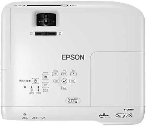 Epson EB982W Bright HD-Ready WXGA Display Projector, 1280x800 Resolution, 16:10 Aspect Ratio, 4200 Lumens Projectors JS Bazar