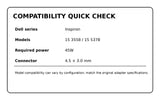 Dell Inspiron 15 3558 and 5378 45W charger compatibility guide
