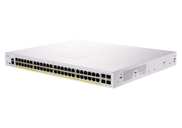 CBS250-48PP-4G - Cisco Business 250 Series Smart Switches, Cisco Business 250 Switch, 48 10/100/1000 PoE+ ports with 195W power budget, 4 Gigabit SFP Networking Switches JS Bazar
