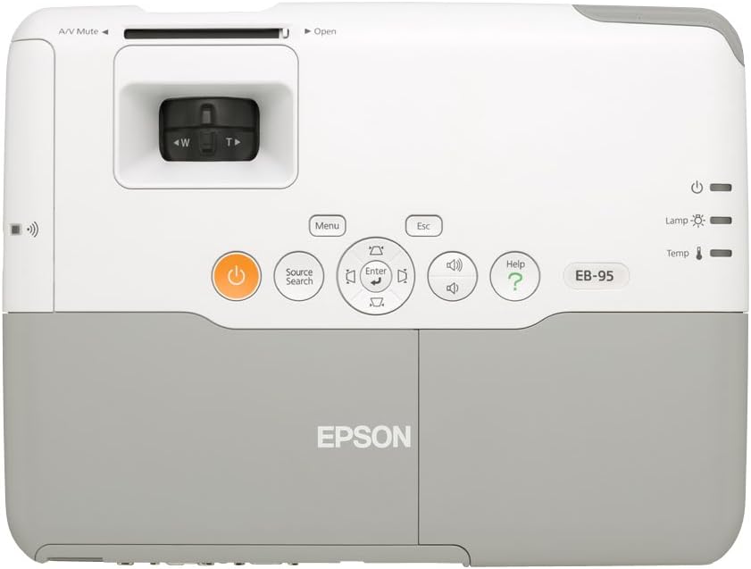 Epson EB-95 LCD Projector (XGA, 1024 x 768 Pixels, Contrast 2000:1, 2600 ANSI Lumens) White Projectors JS Bazar