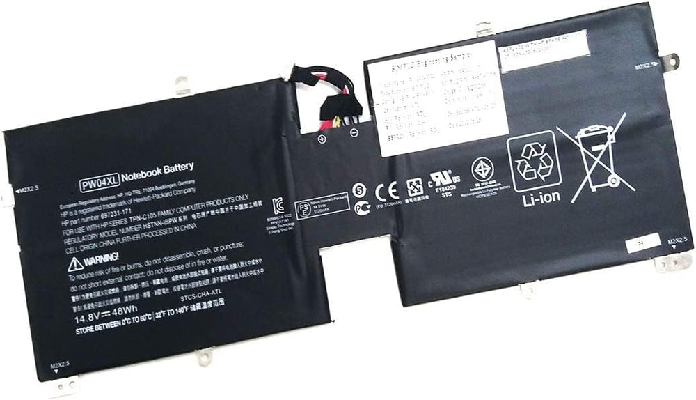 14.8V PW04XL Laptop Battery for HP Spectre XT TouchSmart 15-4000eg Ultrabook - JS Bazar