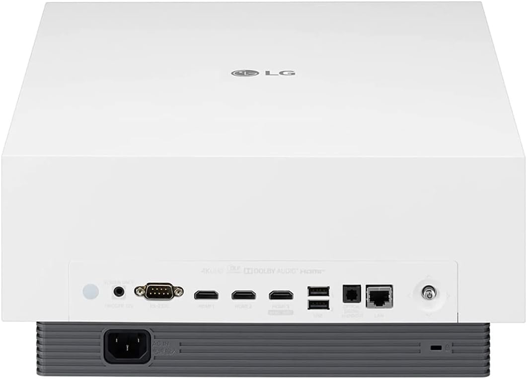 LG AU810PW Projector, 2700 ANSI Lumens, 4K UHD 3840x2160 Resolution, 40" to 300" Display Size, 1.6x Zoom Projectors JS Bazar