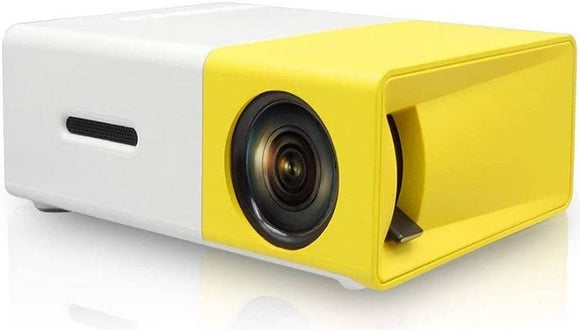 Generic QVGA LCD Projector, 16.7k Color Reproduction, Up to 1280 x 800 Resolution, American Bridgelux LED, White/Yellow : N14736204A Projectors JS Bazar