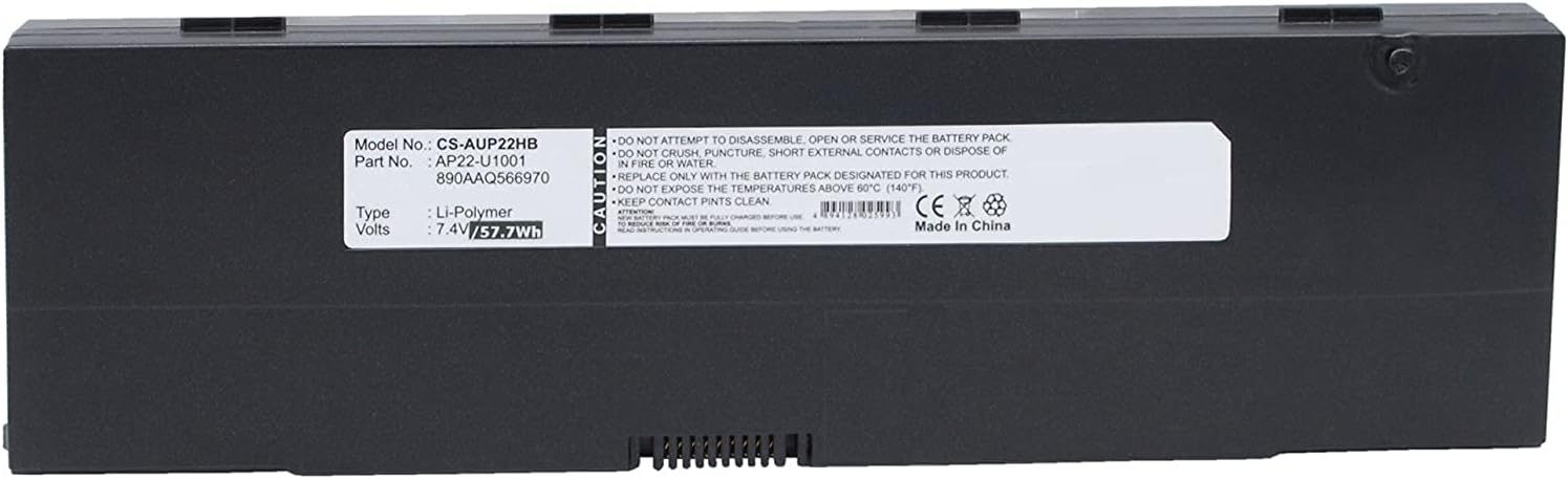 Battery for Asus Eee PC S101, EPCS101-BPN003X Replacement for P/N 07GO16003555M, 890AAQ566970, AP22-U100 Laptop Batteries JS Bazar