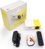 Generic QVGA LCD Projector, 16.7k Color Reproduction, Up to 1280 x 800 Resolution, American Bridgelux LED, White/Yellow : N14736204A Projectors JS Bazar