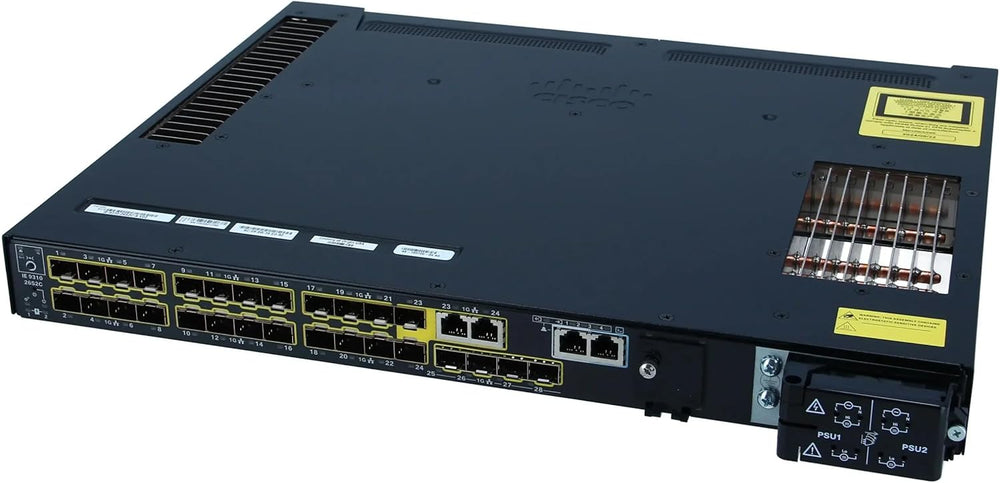 Cisco IE-9310-26S2C-E 24 Ports GE SFP Downlinks & 4 Ports 1000M SFP uplinks, Network Essentials