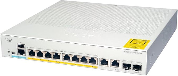 Cisco Catalyst C1000-8FP-E-2G-L network switch Managed L2 Gigabit Ethernet Power over Ethernet (PoE) Grey Networking Switches JS Bazar