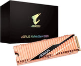 Gigabyte Aorus NVMe Gen4 SSD 1TB M.2 2280 PCI-Express 4.0 x4 3D TLC Internal Solid State Drive : GP-ASM2NE6100TTTD Hard Drives JS Bazar