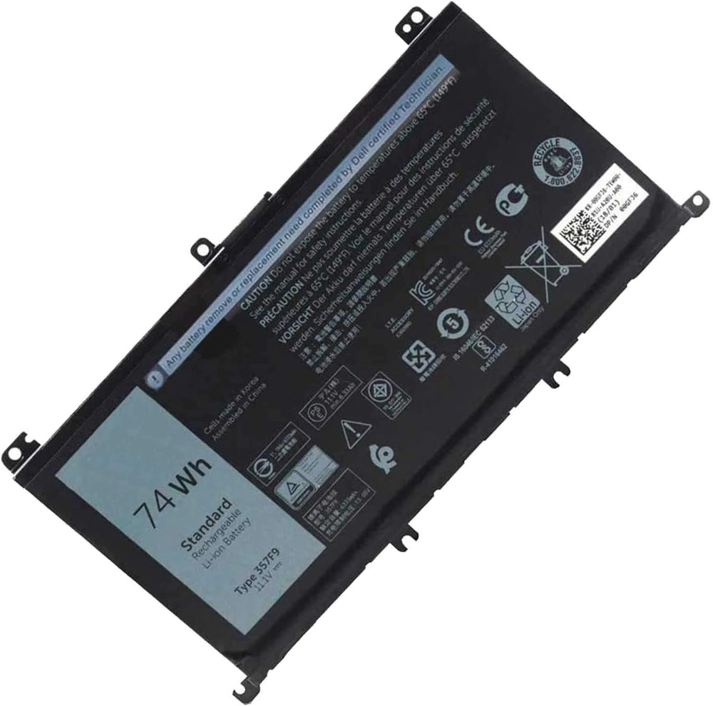 DELL 357F9 Laptop Battery Replacement for Dell 15 7559 7557 5576 5577 7566 7567 7759 INS15PD NS15PD Series 357F9, 0GFJ6, 71JF4 - JS Bazar