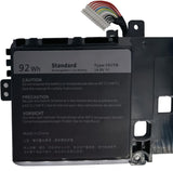 191YN 14.8V 92Wh Laptop Battery Replacement for Dell Alienware 15 R1 15 R2 ALW15ED-1828 1718 1728 ALW15CD-1718 1748 1848 ALW15ER-3718 1728 3228 2F3W1 410GJ 2F3W1 8NH55 Laptop Batteries JS Bazar