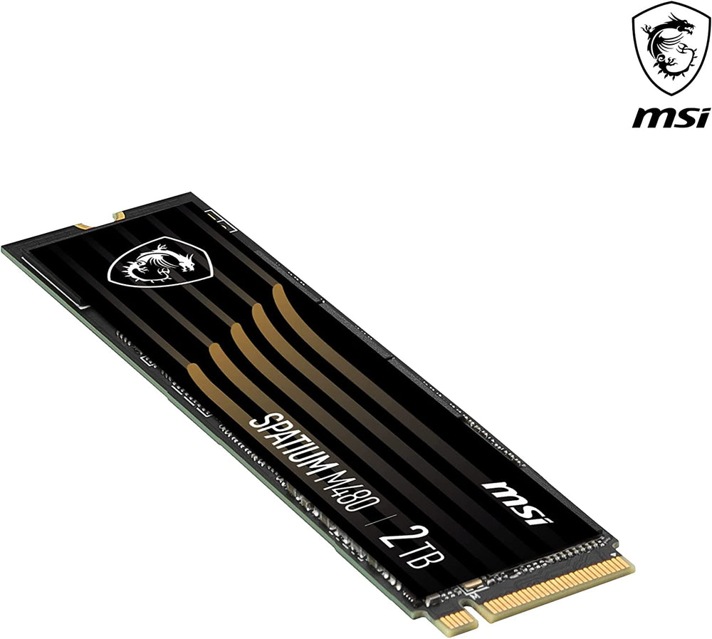 MSI Spatium M480 2TB M.2 2280 Internal Solid State Drive, PCI-E x4, Gen4, NVMe, SSD, 7000 MB/s / 6800 MB/s : S78-440Q150-P83 - JS Bazar
