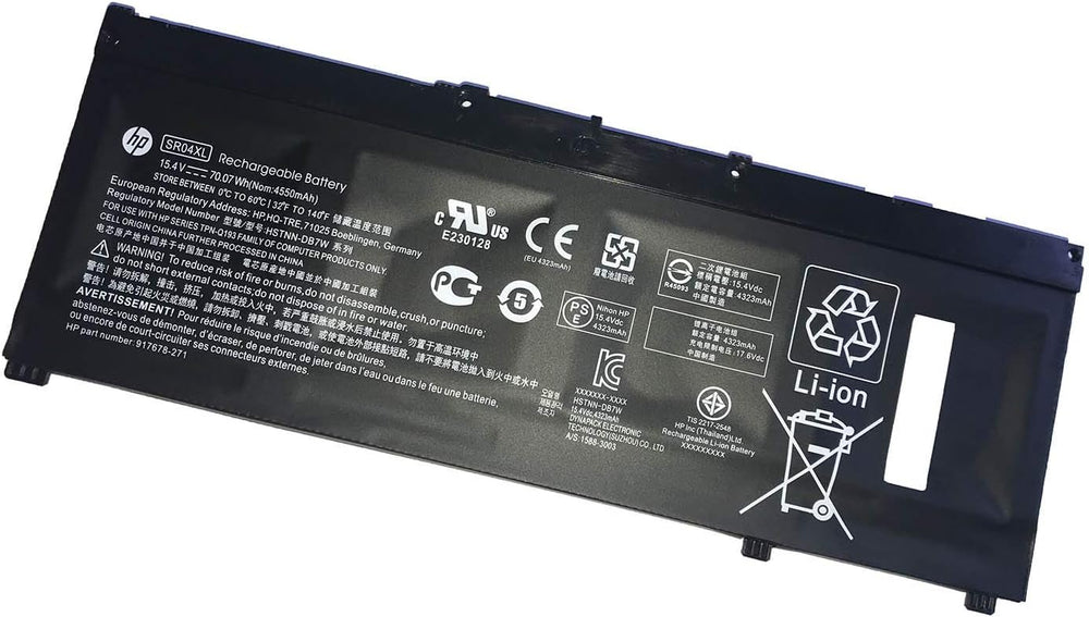 SR04XL battery for HP Omen 15-CE, Pavilion Gaming 15-CX, Pavilion POWER 15-CB - JS Bazar