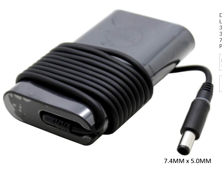 130W Dell Laptop charger for Dell Inspiron 15 7000, 7567, 7746 Series Latitude E5250 LA130PM121 Laptop Charger JS Bazar