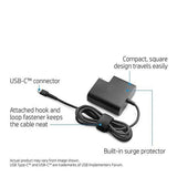 65W USB Type C Laptop Charger for HP EliteBook x2 x360 1030 1020 G2 – Slim Travel Adapter Laptop Charger JS Bazar