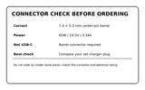 7.4 by 5.0 mm Dell Inspiron charger connector check