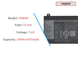 7.6V 35wh VHR5P DELL Latitude 11 5175 Tablet XRHWG 0XRHWG RHF3V Tablet Dell Tablet Battery