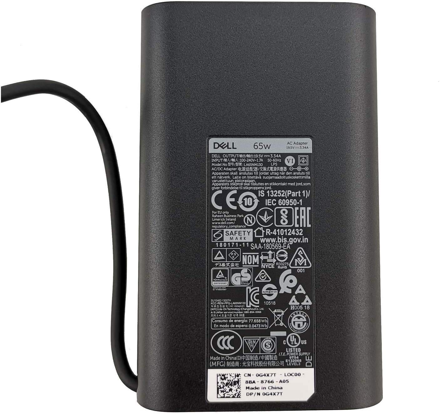 65W Dell Laptop charger for Dell Latitude 14 3440 3450 3460 3470 3480 5480 7480, Inspiron 15-3521 3540 3550 3580 5567 5580 Laptop Charger JS Bazar