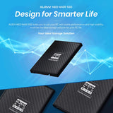 Klevv Neo N400 480GB NAND 2.5'' Internal Solid State Drive, SATA Revision 3.2 6Gb/s : K480GSSDS3-N40 Hard Drives JS Bazar