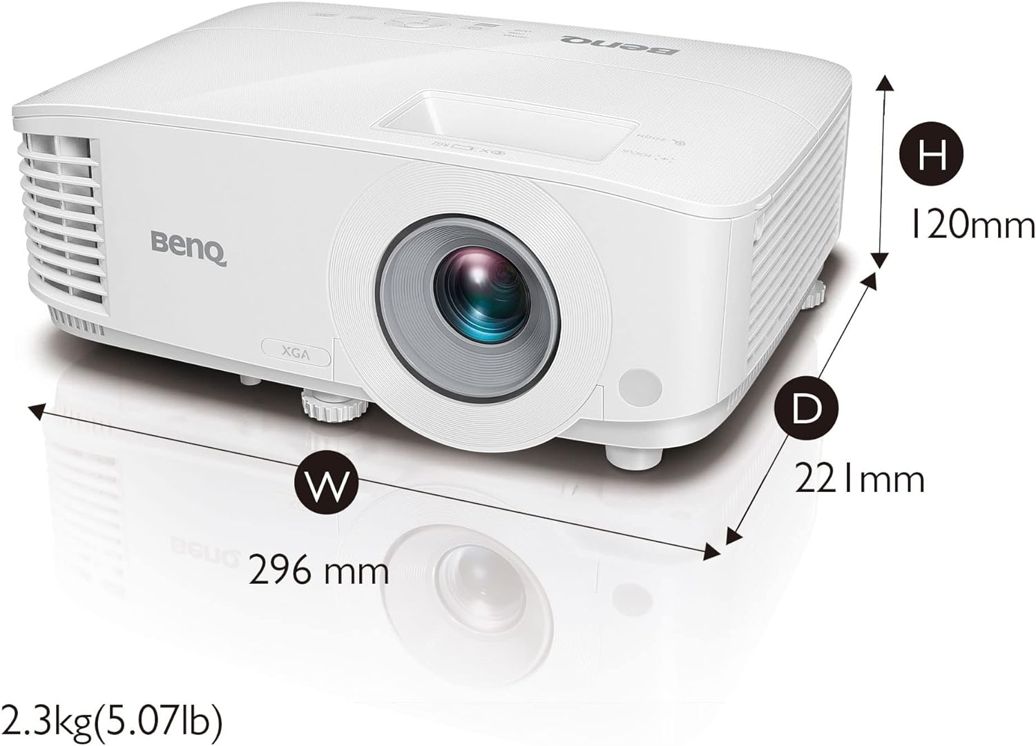 BenQ MX550 3600lm XGA Business Projector, Lumen High Brightness, 20,000:1 High Native Contrast, Dual HDMI inputs Projectors JS Bazar