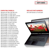 BTY-M49 Laptop Battery for MSI Prestige 14 A10M A10SC A10SC-009 A10RB A10RAS MS-14C2 A10RAS A11SCX Summit E14 A11SCS A11SCST A11SCX Modern 14 B4M MS-14DK B10M B10RAS B10RASW B11SB Series 11.4V 52.4Wh Laptop Batteries JS Bazar