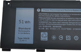 266J9 Replacement Laptop Battery Compatible with Dell G3 3590 3500 G5 5500 5505 Inspiron 5490 Series Notebook 0M4GWP M4GWP 0PN1VN PN1VN - 11.4V 51Wh4255mAh Laptop Batteries JS Bazar
