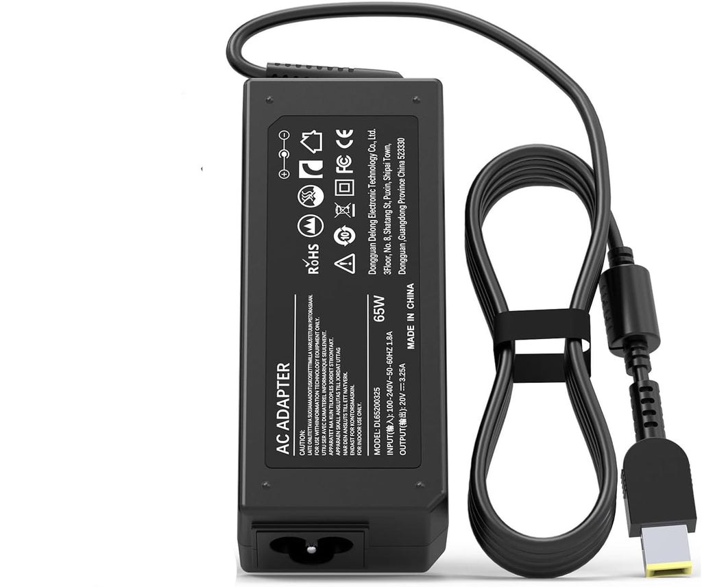 65W Lenovo Laptop Charger for Lenovo ADLX65NLC3A ADLX65NDC3A ADLX65NCC3A Square tip Notebook laptop Adapter Laptop Charger JS Bazar