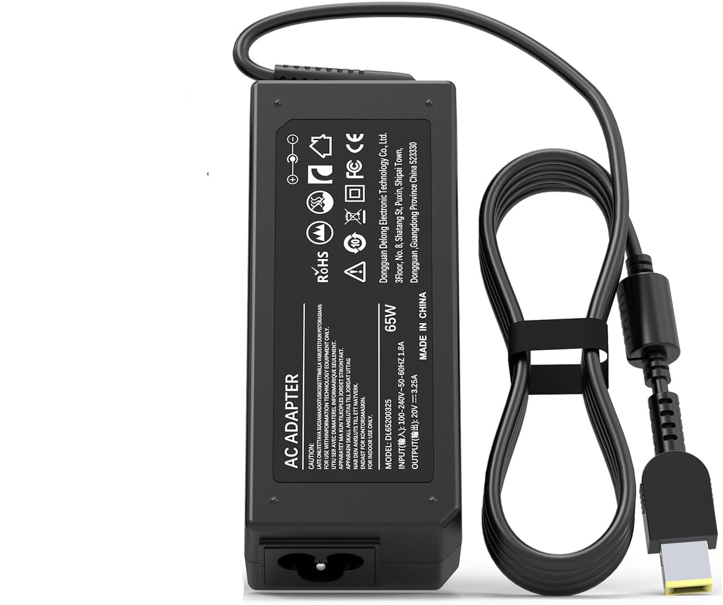 65W Lenovo Laptop Charger for Lenovo ADLX65NLC3A ADLX65NDC3A ADLX65NCC3A Square tip Notebook laptop Adapter Laptop Charger JS Bazar