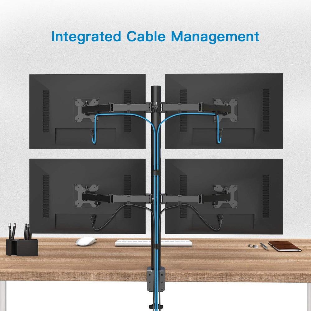 quad screens articulating monitor stand | ldt08-t04 - JS Bazar