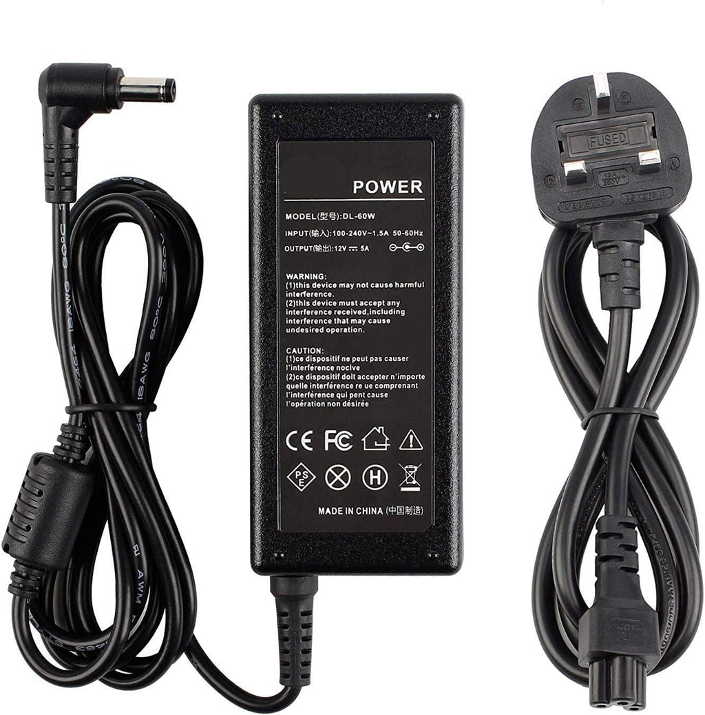 60W Laptop AC Power Replacement Charger Supply for DELL Model ADP-70BB 12V/5A (5.5mm*2.5mm)