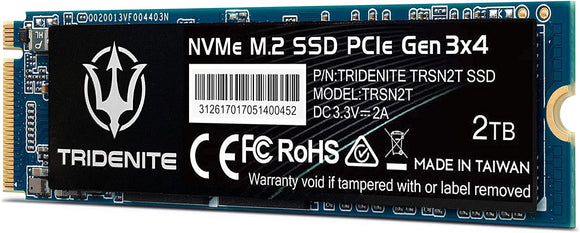 TRIDENITE 2TB NVMe M.2 2280 PCIe Gen 3x4 Internal Solid State Drive (SSD) Hard Drives JS Bazar