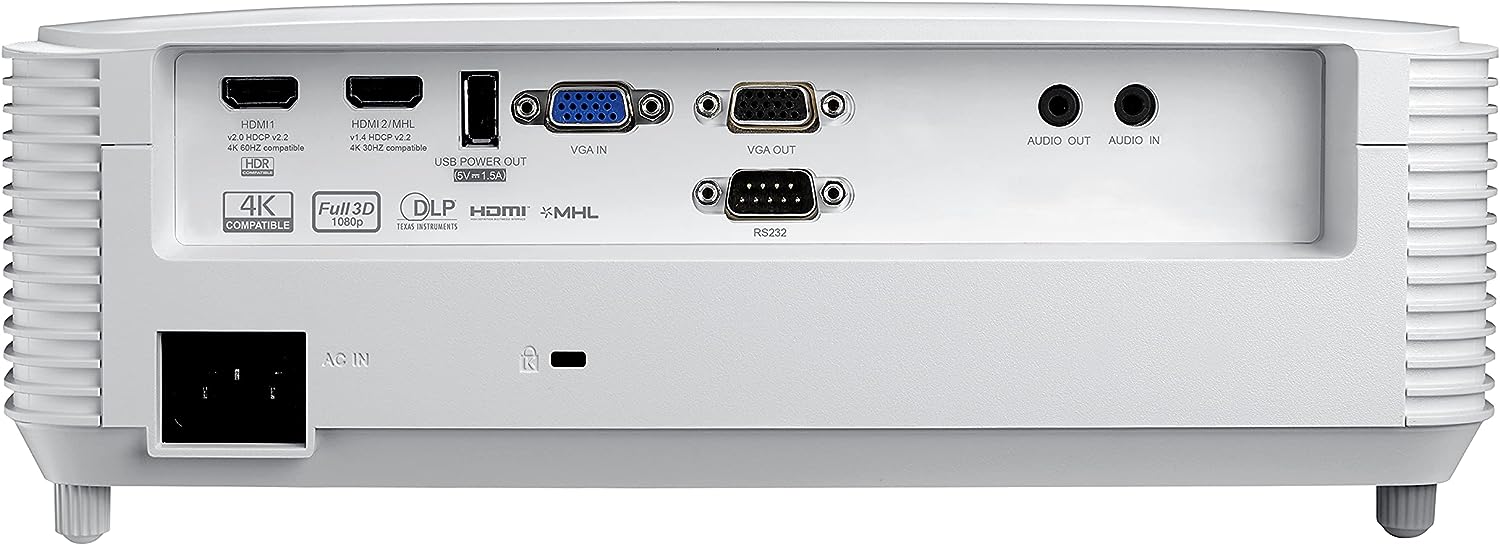 Optoma HD29HLVX Projector, 4500 ANSI Lumens, DLP Display Technology, 30.8" to 301.4" Display Size, 1.3x Zoom, 2*HDMI Projectors JS Bazar