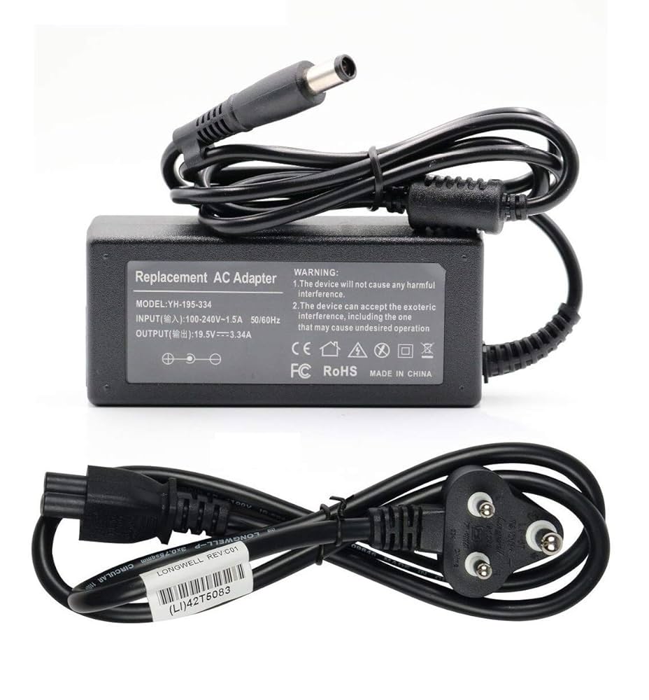 65W Dell Laptop charger for Dell Inspiron 5570, 5379, 5770, 5579, 7773, 7373, 7573, 7570 7370 7386 7586 7786 15 13 17 i5570 P75F P58F P69G Laptop Charger JS Bazar