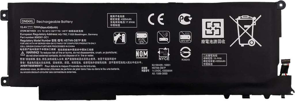 Original DN04XL HP ZBook x2 G4(2ZB85EA), ZBook x2 G4(2ZB80EA), DN04070XL, HSTNN-DB7P Laptop Battery Laptop Batteries JS Bazar