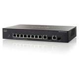 SF302-08PP - Cisco Small Business 300 Series Managed Switches, 8 10/100 PoE+ ports with 62W power budget, 2 combo mini-GBIC ports Networking Switches JS Bazar