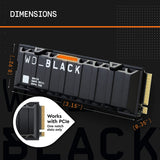 Western Digital SN850 1TB Internal Solid State Drive, 7000MB/s Read, 5100MB/s Write Performance : WDS100T1X0E-00AFY0 Hard Drives JS Bazar