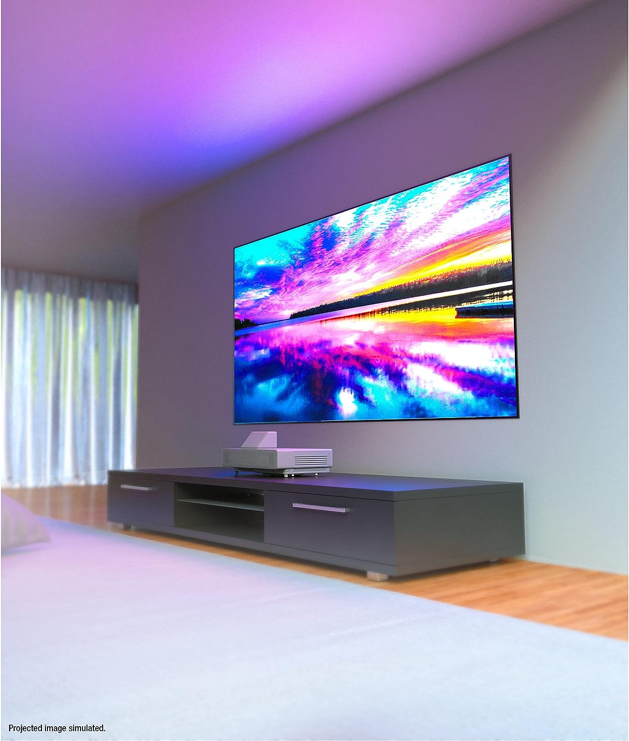 EPSON EpiqVision Ultra LS500 Android TV Edition Smart 4000 Lumen 4K Pro UHD Projector, 65" to 130" Screen Size, 3LCD Projectors JS Bazar