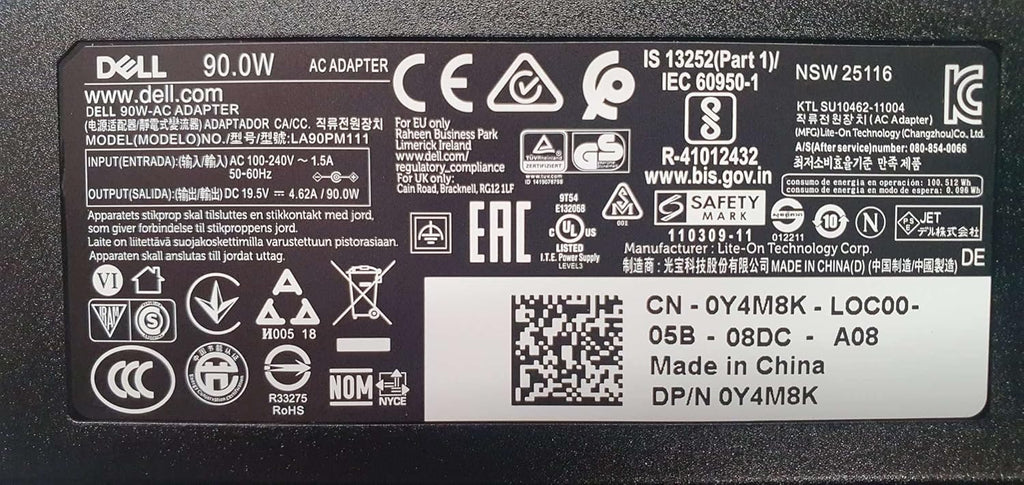 90W Dell charger for Dell Latitude D810 D820 X300 X300 D400 Pa-10 19.5v 4.62a