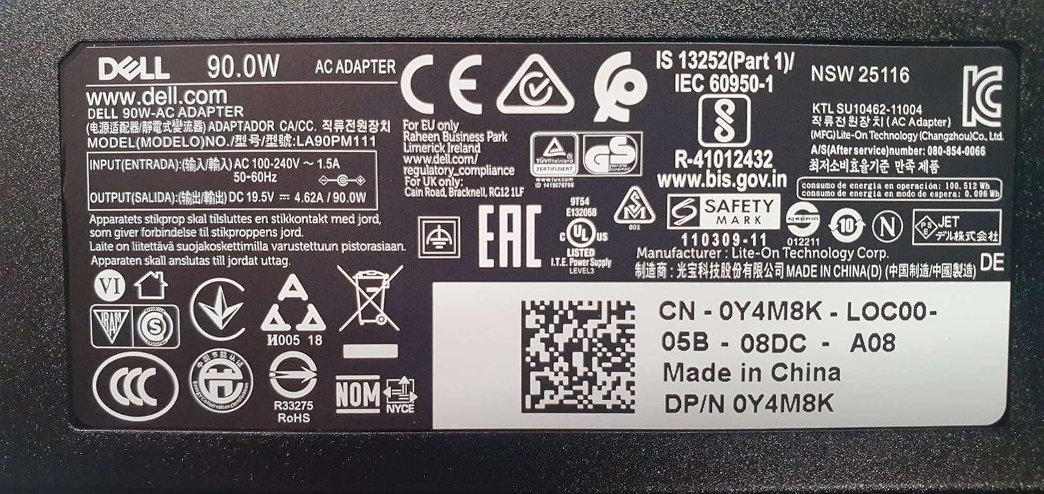 90W Dell charger for Dell Latitude D810 D820 X300 X300 D400 Pa-10 19.5v 4.62a