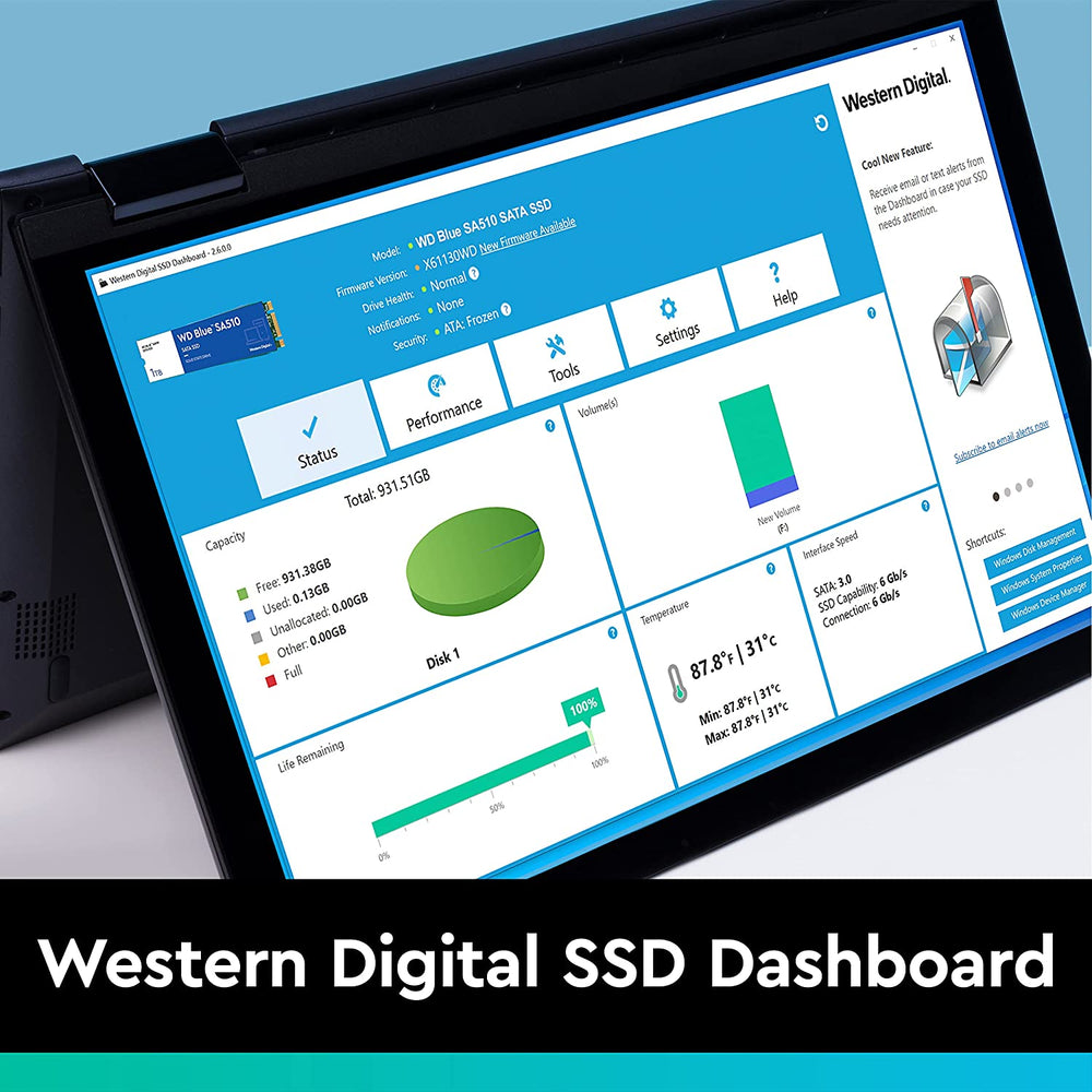 WD Blue 500GB SATA Internal Solid State Drive, 560MB/s / 510MB/s Sequential Read & Write Speed, SATA III 6GB/s : WDS500G3B0A - JS Bazar