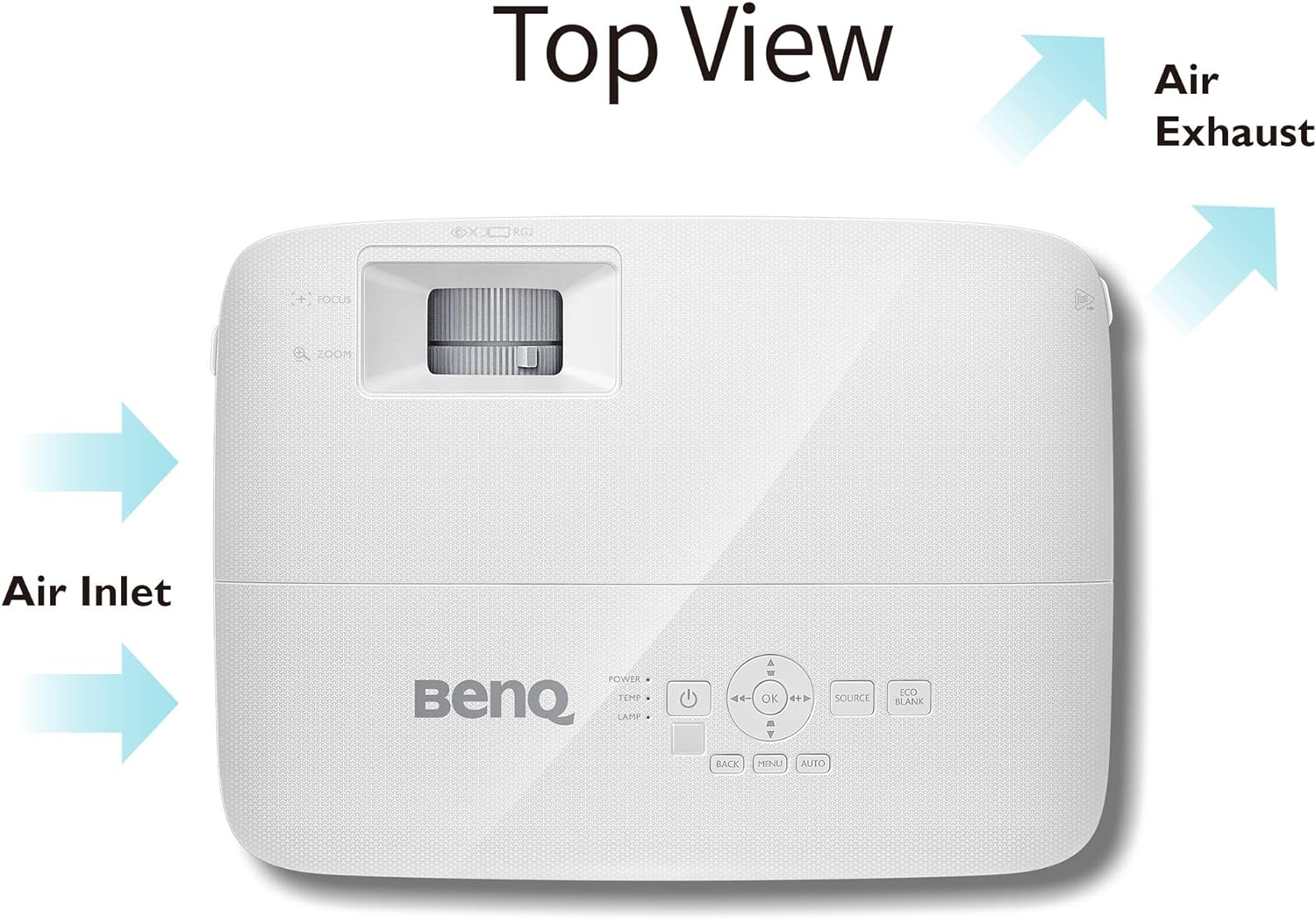 BenQ MX550 3600lm XGA Business Projector, Lumen High Brightness, 20,000:1 High Native Contrast, Dual HDMI inputs Projectors JS Bazar